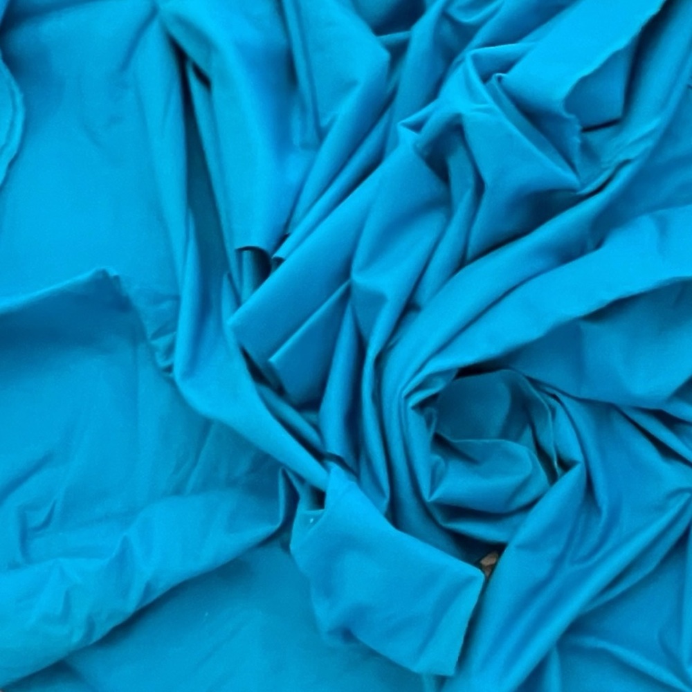 Blue Green Fabric Cotton Polyester 44x48 Quilting Sewing‎ Clothes